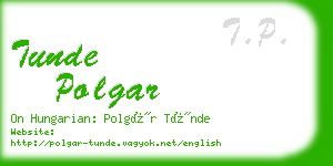 tunde polgar business card